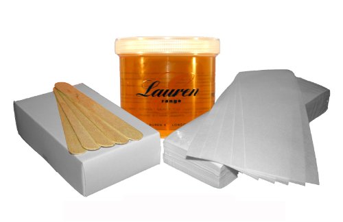 Waxing Kit includes 425g Warm Wax, 100 Waxing Strips & 100 Spatulas