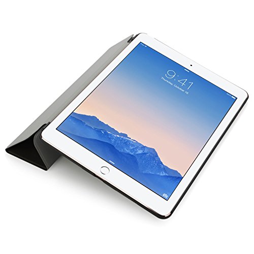 iHarbort® iPad Air 2 Hülle – Multi-Winkel PU Leder Tasche Hülle Etui Schutzhülle Ständer Smart Cover für iPad Air 2 / iPad 6 9.7 zoll, mit Schlaf / Wach-up-Funktion schwarz - 4