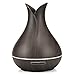 Produktbild HWQ Mini Humidifier, Aromatherapie-Maschine, Air Purifier, Color Night Light + Mute + 400ml Anti-Dry + Timing Funktion, geeignet für Schlafzimmer-Spa,Darkwood
