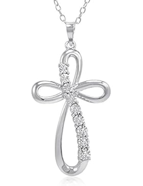 Original McPearl Diamant Kreuz Anhänger mit Kette. Top Qualität aus der Manufaktur.