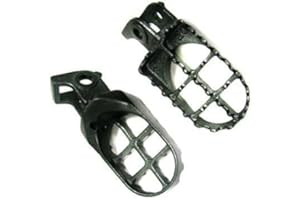 LZBBD Gris acier Pied Repose-pieds Piquets pour 1988-1994 Cr125 Cr250 CR500 CR 125 250 500