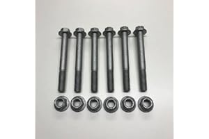 VIDARR 6x Rear Leaf Spring Bolt & Nuts Compatible with Jeep Cherokee XJ 1984-2001 SMB/XJ/006A