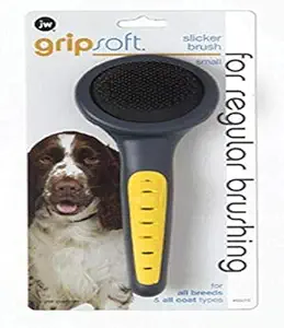 JW Pet Company GripSoft Slicker Brush Dog Brush, Small