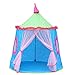 Produktbild Children Castle Tent ,OverDose Schloss Kinder Zelt Haus der Spiele für Kinder Lustige Portable Zelt Baby spielen Tent House (120*110CM, Blau)