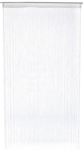1001 Wohntraum F21 Fadenstore, 100 x 200 cm, Fadengardine, Fadenvorhang, Raumteiler, Gardinen, weiß