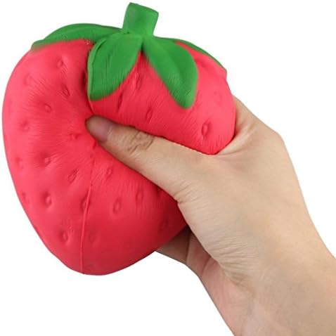 ShangSi Strawberry Cream Squishy Scented Slow Rising Toy Cell Phone Charms Pendant Small Size