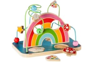 howa Jouet motricité, Circuit de motricité, Jeu de Labyrinthe à Perles en Bois avec Puzzle 6006