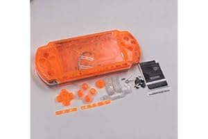 PERFECT PART Juego de carcasa de repuesto para Sony PSP3000, PSP 3000, 3001, 3002, 3003, 3004, color naranja