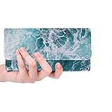 wasserbilder malen Innentaschen: 12 Kartenfächer, 1 Reißverschlusstasche, 1 Ausweisfenster und 2 volle Tasche für Bargeld