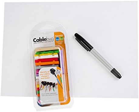 Professional Pack, 40 Large & 40 Small Labels in Primary Colours, Sticker Sheet with Template