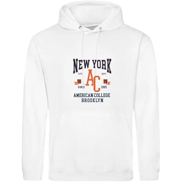 Sweat-shirt American College - Gris Taille 12 Ans - Unisexe Enfant - Logo Brodé - Coton Doux - Style Décontracté