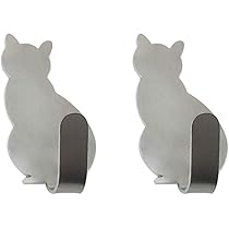 4 Ganci Adesivi A Forma Di Gatto - Gancio Muro Per Asciugamani, Cappotti, Chiavi (Tipo B) - Foto 6