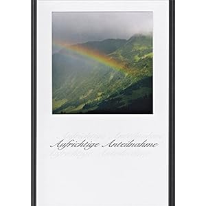 Handmadegruss Trauer, edle Kondolenzkarte, mit Text 