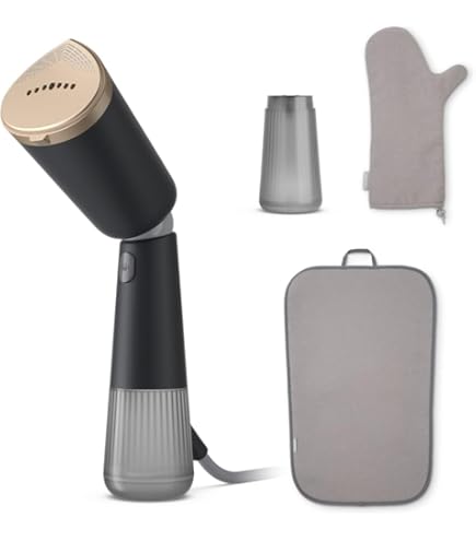 Ferro Da Stiro Verticale EFFEKTIV TurboVapor 1050X - 1600W, Vapore 400mg/min, Compatto Per Viaggi, Rosso