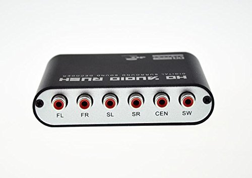 Generic 2014 New 5.1 Channel AC3/DTS Digital Audio Converter Gear Surround Sound Rush Decoder HD Players For PC DVD Headphone - Image 4