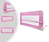 Leogreen - Barandillas para camas de bebé - Color rosa - Carril para cuna - 102 x 41.9 x 43.2 cm - 2.3 kg - Tejido extraíble y lavable - Max. Carga 15 kg