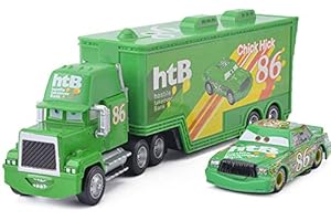 SuoSuo LZWJD Pixar Cars 2 Lightning Mcqueen The King Chick Hicks F1 Mack Camión de tío y pequeños Juguetes Automóviles Classic Combinación Traje (Color : 3)