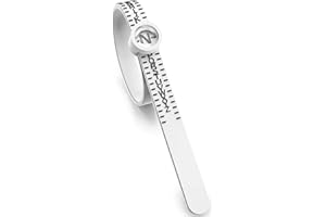 BBbanda UK Ring Sizer Measure Sizes A-Z with Magnifying Glass Adjustable Ring Measurement Tool for Men and Women