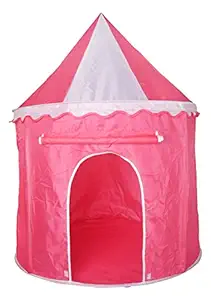 BabyGo Princess Castle Play Tent House for Kids (White Pink)