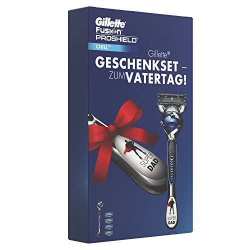Gillette ProShield Chill Rasierer für Männer, Geschenkset - zum Vatertag