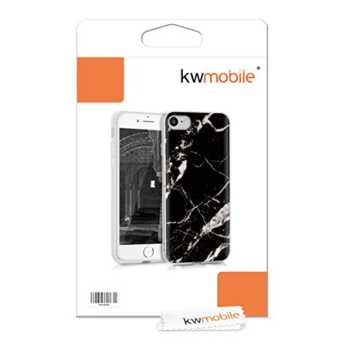 kwmobile Funda para Apple iPhone 7 8 - Carcasa de TPU para m vil y dise o de m rmol cl sico en Negro Blanco reviews kwmobile Funda para Apple iPhone 7 8 - Carcasa de TPU para m vil y dise o de m rmol cl sico en Negro Blanco