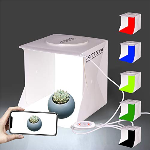 JHS-TECH - Caja de luz LED Plegable para Estudio fotográfico con 6 Colores de Fondo para fotografía, 2 Unidades, 6000 K, diseño de Rayas