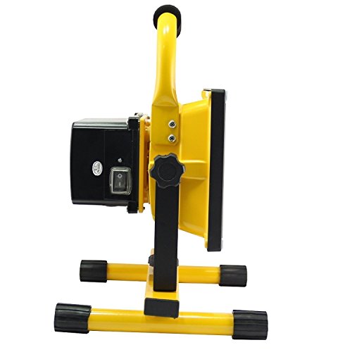 MCTECH® 20W Warmweiß Gelb Handlampe LED AKKU Flutlicht Arbeitsscheinwerfer Beleuchtung laterne IP65 - 6