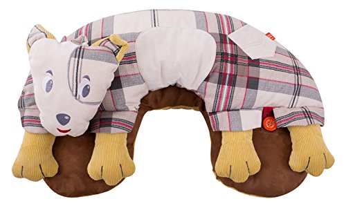 L'oiseau bateau - Cale bébé assis évolutif Scotty - Marron et beige