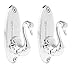 Produktbild xinyiwei Vintage Swan Raffhalter Haken Wand Vorhanghalter Raffhalter Haken – Silber