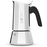 Bialetti - Venus: 6 Cups Ocak &Uuml;st&uuml; Espresso Pişirici - 235ml - G&uuml;m&uuml;ş Renk - Paslanmaz &Ccedil;elik G&ouml;vde - Patentli G&uuml;venlik Valfi -