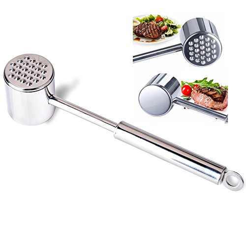 Meat beat, profesional de acero inoxidable Heavy Carne Tenderizer Mallet - Carne Tenderizing / Pounding Steak Pollo de carne de vacuno de ternera en la cocina casera aves de corral herramientas