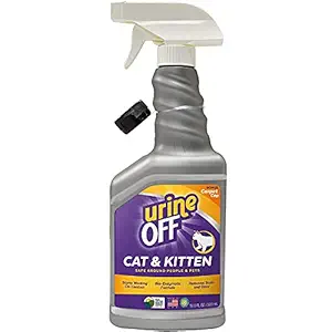 Urine OFF Kitten/Cat Odour & Stain Remover 500 ml, Permanently Eliminate Your pet?s Urine Odor and Stains, The Enzyme Formula Destroys The Odor-Causing Bacteria to Eliminate Those unwanted Smells