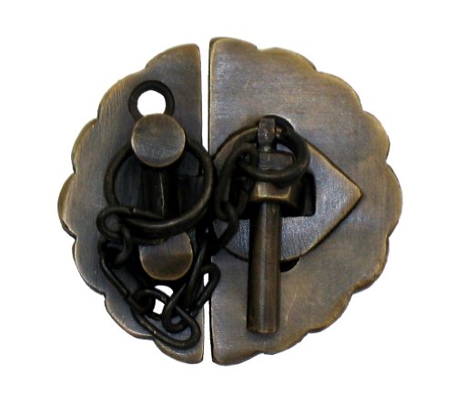 Preisvergleich Produktbild Gado Gado Hardware hla1012 rund, mit gewelltem Rand, Verriegelung mit Kette