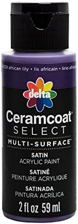 Plaid:Delta Ceramcoat Select Multi-Surface Paint 2Oz African Lily, Acrylic, Multicolour, 1.25x1.25x4 cm