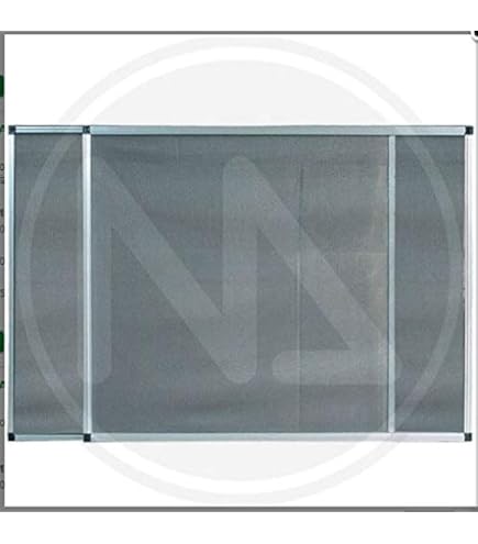 Zanzariera Estensibile A Telaio - Rete Fibra Vetro, Alluminio Anodizzato, Grigio 70x100/192cm - Foto 5