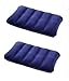 New INTEX Velvet Soft Air Inflatable Travel Pillow for Family, Children & Baby Set OF 2 (Navy Blue) RS.229.00