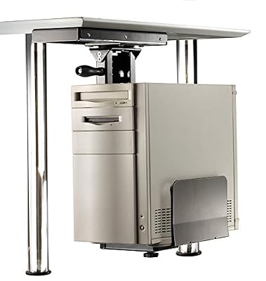 ROLINE Support PC pour le bureau | Stable • flexible • rotatif | support pour ordinateur argent | jusqu'à 30 Kg