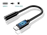 【Escucha música y llamadas】Esta Adaptador Auxiliar USB Tipo C a 3.5mm te permite escuchar música y hacer llamadas de la mayoría de los teléfonos móviles tipo c usb. Para información detallada sobre la compatibilidad, enumeramos en la página de Descripción del producto. Le sugerimos que lo compruebe antes de la compra.