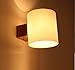 Produktbild Pumpink Moderne Massivholz Wandleuchte Wandleuchte Led Einfache Kunst Wandleuchte Kreative Milchig Weiß Mattglas Wandleuchte Für Schlafzimmer Wohnzimmer Gang Korridor Hotel