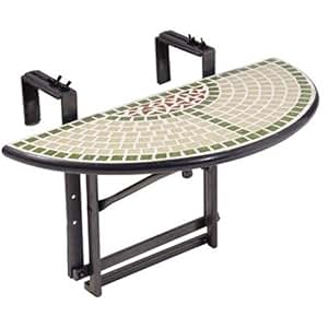 Tavolo Pieghevole Da Balcone Aktive - Grigio, Regolabile, Per Ringhiera, Ideale Per Pranzo All'Aperto - Foto 5