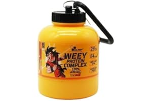 Omana Entonnoir portable pour poudre de protéine, stockage de poudre de supplément avec porte-clés pour voyage, gym, entraînement, fitness, 200 ml, 60 g, jaune