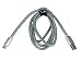 Produktbild Silber Design Ladekabel Micro USB 1 Meter Kabel Leder Optik Gefochten für Samsung Galaxy Edge S3 S4 S5 S6 S7 Note Tablet, HTC LG G1 G2 G3 G4 G5, Huawei P8, Sony Z5 Z4 Z3