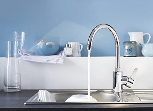 Grohe Eurosmart Cosmopolitan Küchenarmatur (hoher Auslauf, Schwenkbereich wählbar, Niederdruck) 31180000 - 5