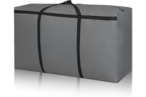 YWKJDDM Super Groß Aufbewahrungstasche, 120L Oxford Aufbewahrungsbehälter Organisator, Langlebige Tragetasche Camping Tasche für Bettwäsche Bettdecken Kleidung Kissen Reise Organisator (Grau)