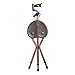 Produktbild WYMNAME Folding stock sitz,Multifunktion Drei füße Alten menschen Rohrstock Rohrstock hocker Wandern stuhl mit licht-B