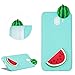 Produktbild Karikatur 3D Wassermelone Silikon Hülle für Samsung Galaxy J4 2018,DasKAn Niedlich Früchte Muster Ultra Dünn Schlank Matt Weich Gummi Rückseite Handyhülle Stoßfest Kratzfest Flexibel Schutzhülle,Grün