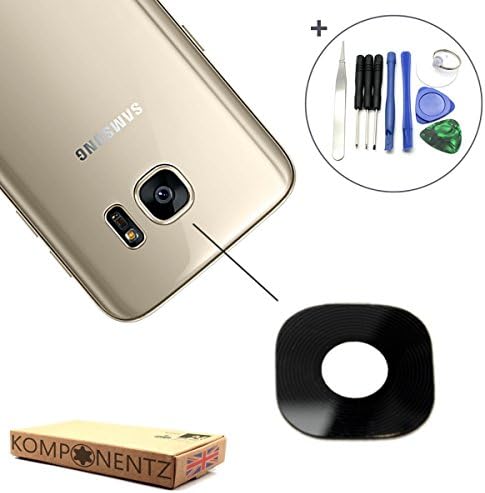 One Click Components - New REAL GLASS Rear Camera Lens Replacement for Samsung Galaxy S7 G930 G930F Including Opening Tools