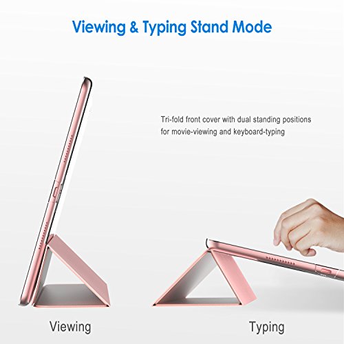 iPad Pro 10,5 Hülle, JETech Hülle Case Schutzhülle Tasche für Apple Neu iPad Pro 10,5″ Display 2017 mit Leichte Ständer und Auto-Einschlaf/Aufwach (Roségold) - 3