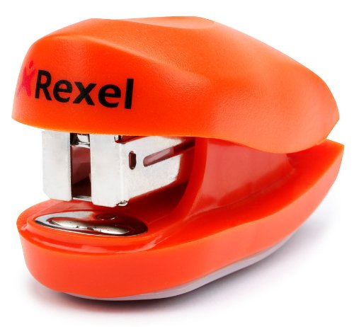 Rexel Buddy 2100150 - Minigrapadora  capacidad para 10 hojas  Incluye 1000 grapas Rexel 26 6  13 x 10 4 x 3 5 cm  colores surtidos