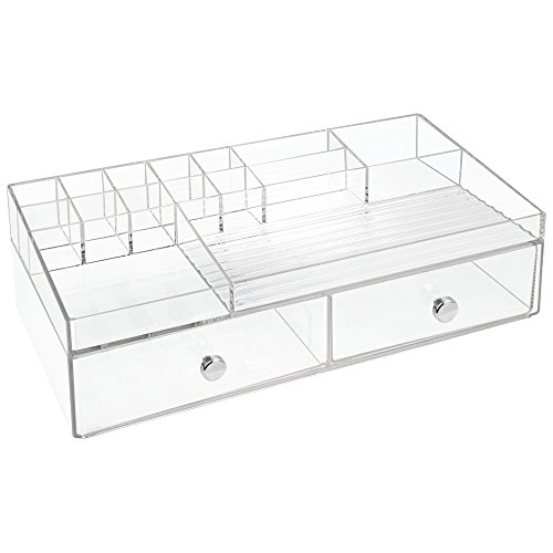 InterDesign 37460EU Clarity Kosmetik-Organizer mit 2 Schubladen, durchsichtig - 4